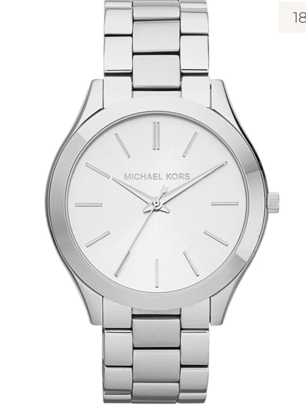Michael Kors Silver-Tone Stainless Steel Men's Watch